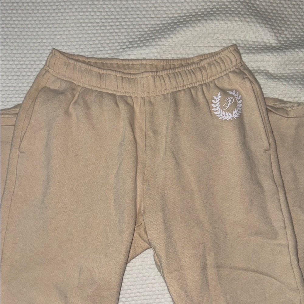 PINK Victoria's Secret Tan Flare Pants